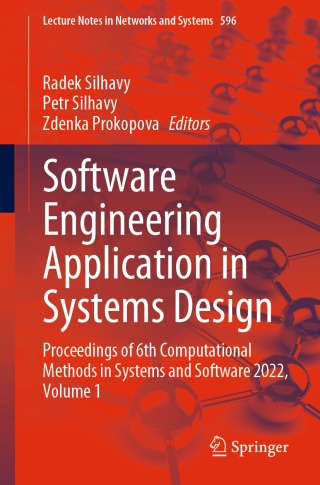 Cover image: Software Engineering Application in Systems Design 9783031214349