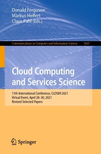 Cover image: Cloud Computing and Services Science 9783031216367