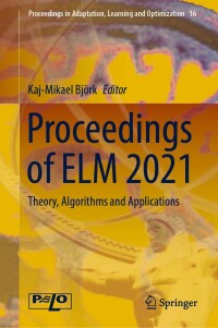 Cover image: Proceedings of ELM 2021 9783031216770