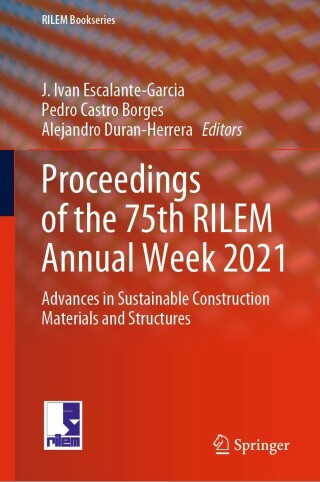 Imagen de portada: Proceedings of the 75th RILEM Annual Week 2021 9783031217340