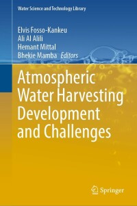 Cover image: Atmospheric Water Harvesting Development and Challenges 9783031217456