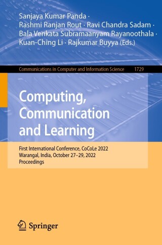 Cover image: Computing, Communication and Learning 9783031217494