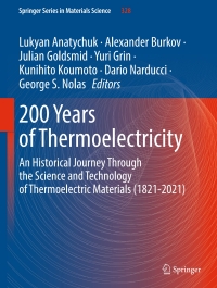 Cover image: 200 Years of Thermoelectricity 9783031221071