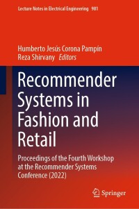 Cover image: Recommender Systems in Fashion and Retail 9783031221910