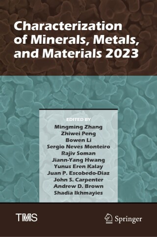 Cover image: Characterization of Minerals, Metals, and Materials 2023 9783031225758