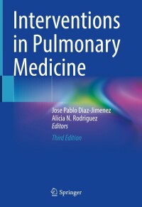 Imagen de portada: Interventions in Pulmonary Medicine 3rd edition 9783031226090