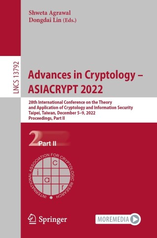 Cover image: Advances in Cryptology – ASIACRYPT 2022 9783031229657