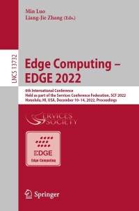 Imagen de portada: Edge Computing – EDGE 2022 9783031234699