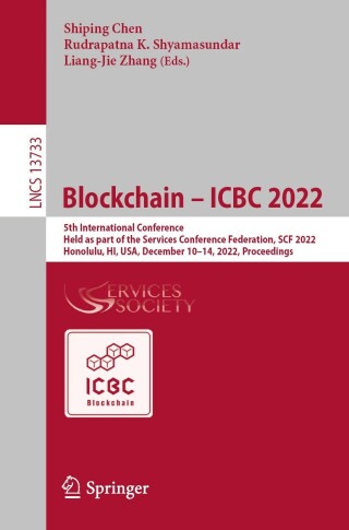 Imagen de portada: Blockchain – ICBC 2022 9783031234941