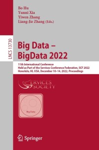 Cover image: Big Data – BigData 2022 9783031235009