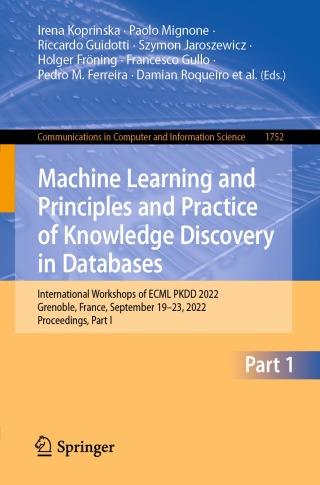 Cover image: Machine Learning and Principles and Practice of Knowledge Discovery in Databases 9783031236174