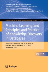 Cover image: Machine Learning and Principles and Practice of Knowledge Discovery in Databases 9783031236327