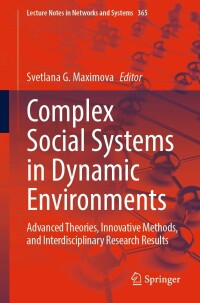 Titelbild: Complex Social Systems in Dynamic Environments 9783031238550