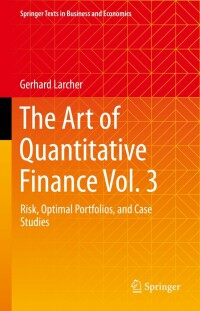 Imagen de portada: The Art of Quantitative Finance Vol. 3 9783031238666