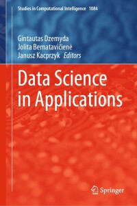 صورة الغلاف: Data Science in Applications 9783031244520