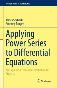 Cover image: Applying Power Series to Differential Equations 9783031245862