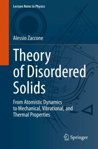 Titelbild: Theory of Disordered Solids 9783031247057