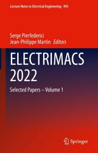 Cover image: ELECTRIMACS 2022 9783031248368