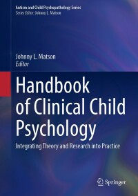 Cover image: Handbook of Clinical Child Psychology 9783031249259