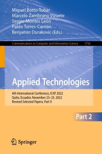 Cover image: Applied Technologies 9783031249709