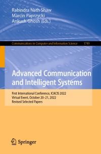 Cover image: Advanced Communication and Intelligent Systems 9783031250873