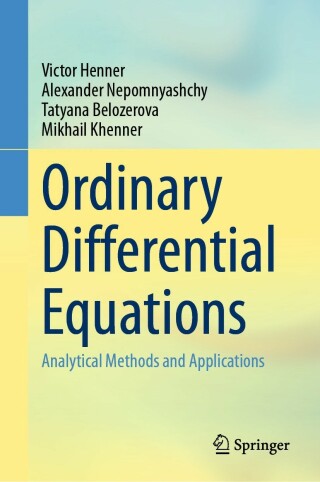 Cover image: Ordinary Differential Equations 9783031251290