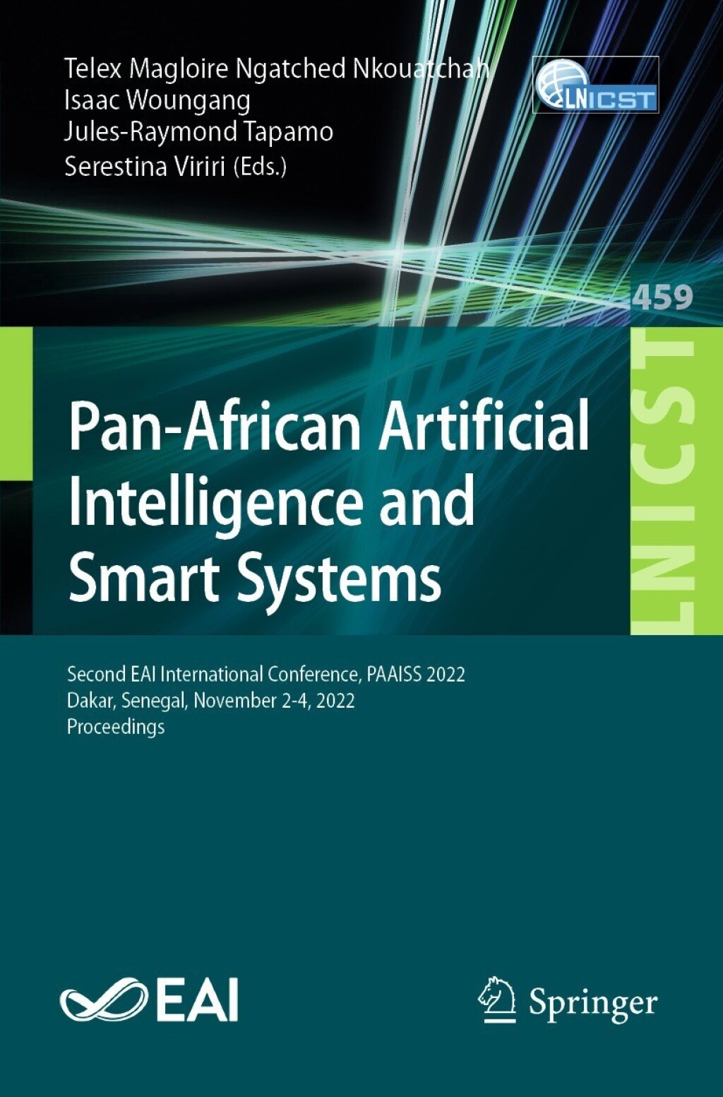 Pan-African Artificial Intelligence and Smart Systems Second EAI International Conference, PAAISS 2022, Dakar, Senegal, November 2-4, 2022, Proceedings