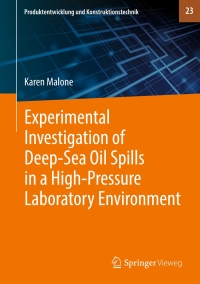 Cover image: Experimental Investigation of Deep‐Sea Oil Spills in a High‐Pressure Laboratory Environment 9783031255441