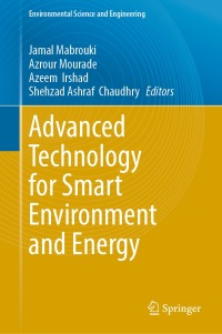 Cover image: Advanced Technology for Smart Environment and Energy 9783031256615