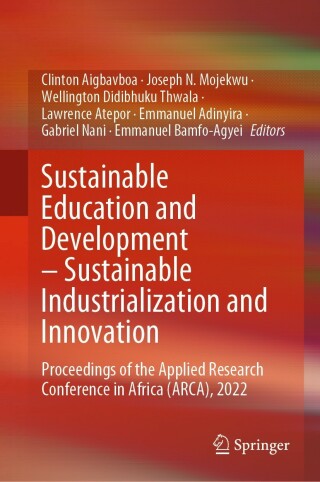 Imagen de portada: Sustainable Education and Development – Sustainable Industrialization and Innovation 9783031259975