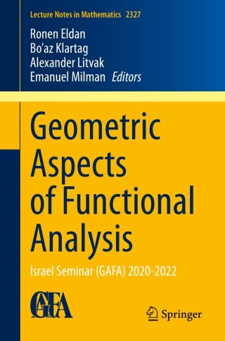 Titelbild: Geometric Aspects of Functional Analysis 9783031262999