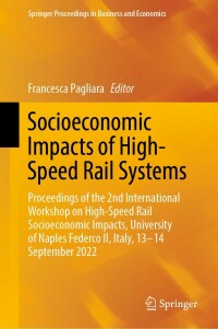 Cover image: Socioeconomic Impacts of High-Speed Rail Systems 9783031263392