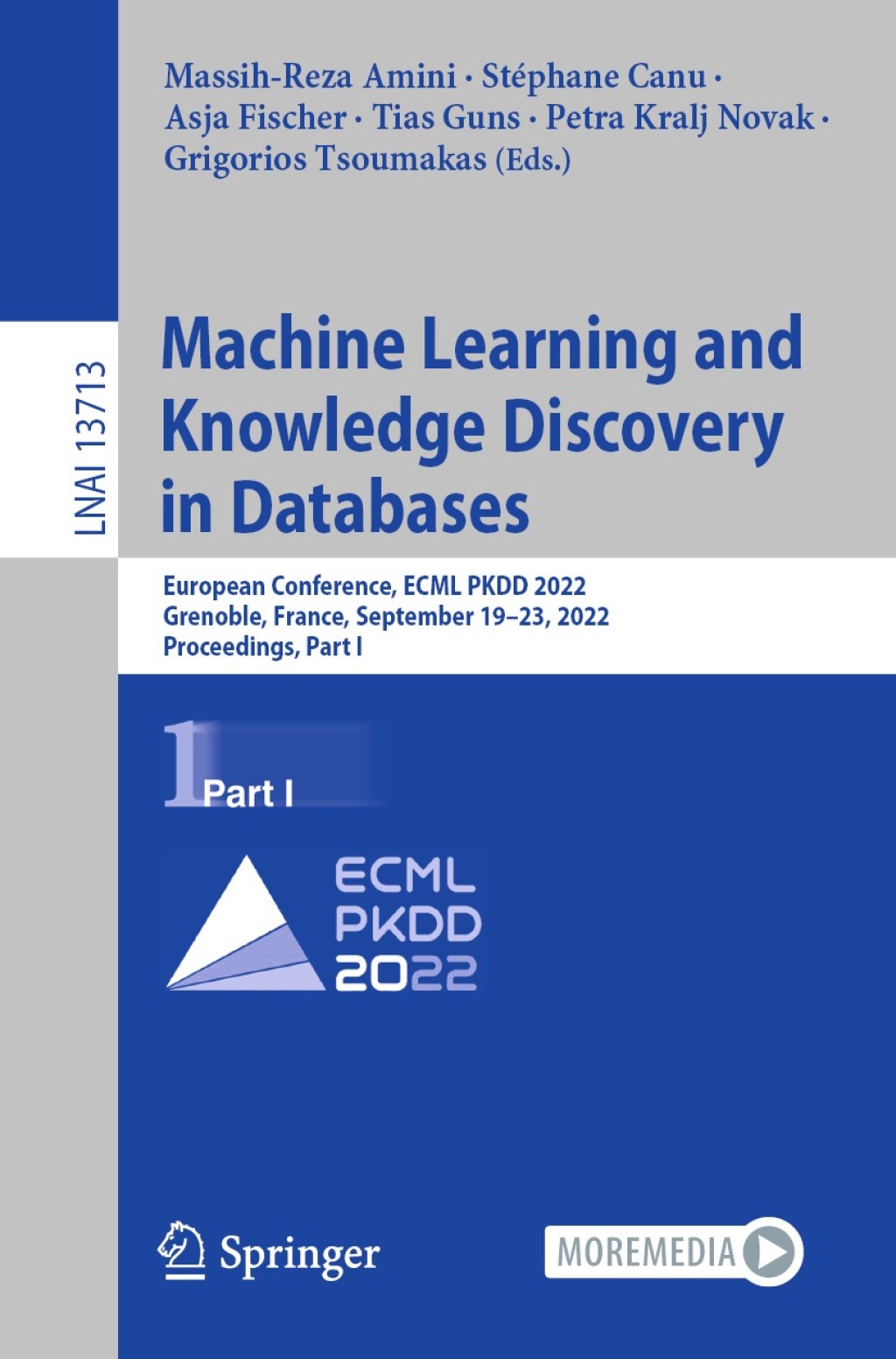 Machine Learning and Knowledge Discovery in Databases European Conference, ECML PKDD 2022, Grenoble, France, September 19–23, 2022, Proceedings, Part I