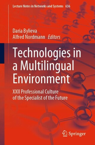 Cover image: Technologies in a Multilingual Environment 9783031267826