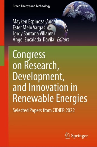 Imagen de portada: Congress on Research, Development, and Innovation in Renewable Energies 9783031268120