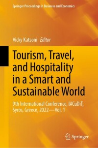 Imagen de portada: Tourism, Travel, and Hospitality in a Smart and Sustainable World 9783031268281