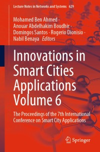 Imagen de portada: Innovations in Smart Cities Applications Volume 6 9783031268519