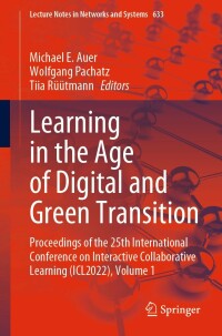 صورة الغلاف: Learning in the Age of Digital and Green Transition 9783031268755