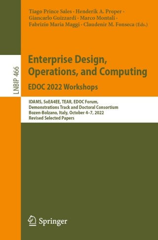 Immagine di copertina: Enterprise Design, Operations, and Computing. EDOC 2022 Workshops 9783031268854