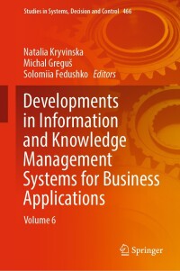 Immagine di copertina: Developments in Information and Knowledge Management Systems for Business Applications 9783031275050