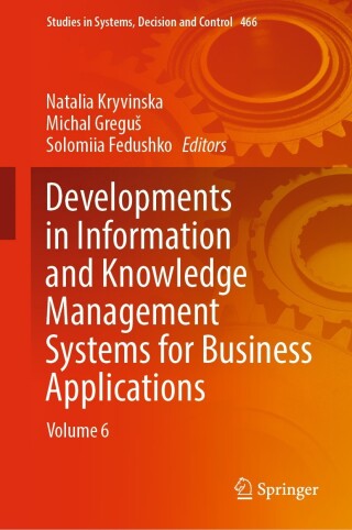 Cover image: Developments in Information and Knowledge Management Systems for Business Applications 9783031275050