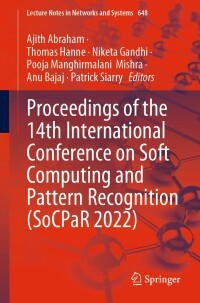 Cover image: Proceedings of the 14th International Conference on Soft Computing and Pattern Recognition (SoCPaR 2022) 9783031275234