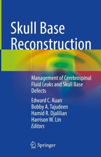 Cover image: Skull Base Reconstruction 9783031279362