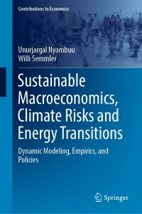 Imagen de portada: Sustainable Macroeconomics, Climate Risks and Energy Transitions 9783031279812