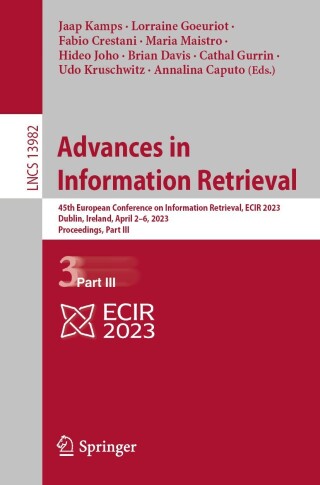 表紙画像: Advances in Information Retrieval 9783031282409