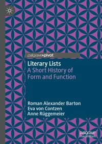 Cover image: Literary Lists 9783031283710