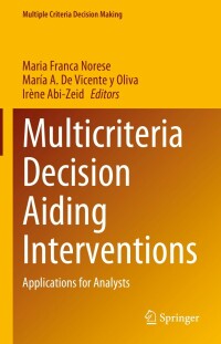Cover image: Multicriteria Decision Aiding Interventions 9783031284649