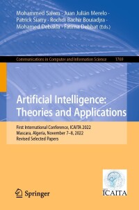 Cover image: Artificial Intelligence: Theories and Applications 9783031285394