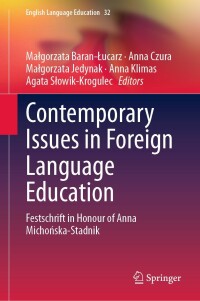 Titelbild: Contemporary Issues  in Foreign Language Education 9783031286544