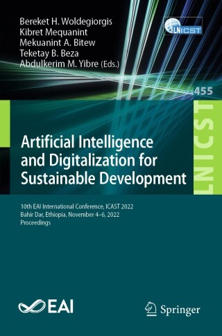 Cover image: Artificial Intelligence and Digitalization for Sustainable Development 9783031287244